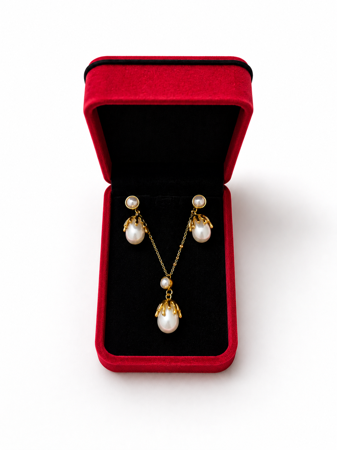 Parure Duo Perles Gouttes