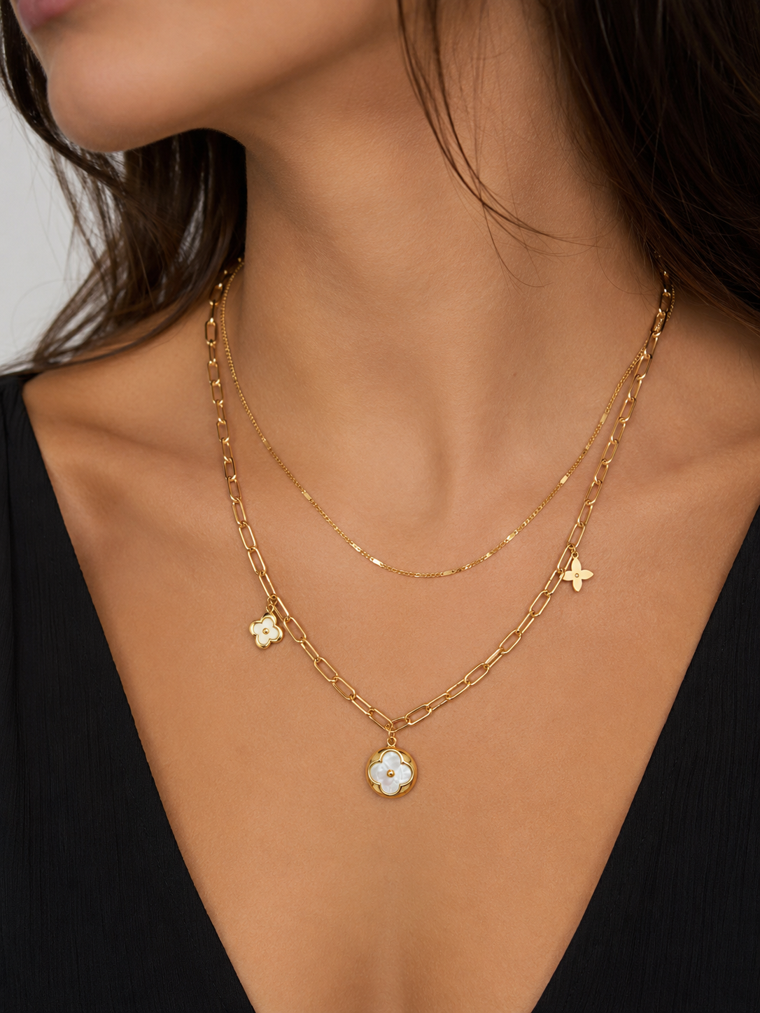 Collier Duo Fleur