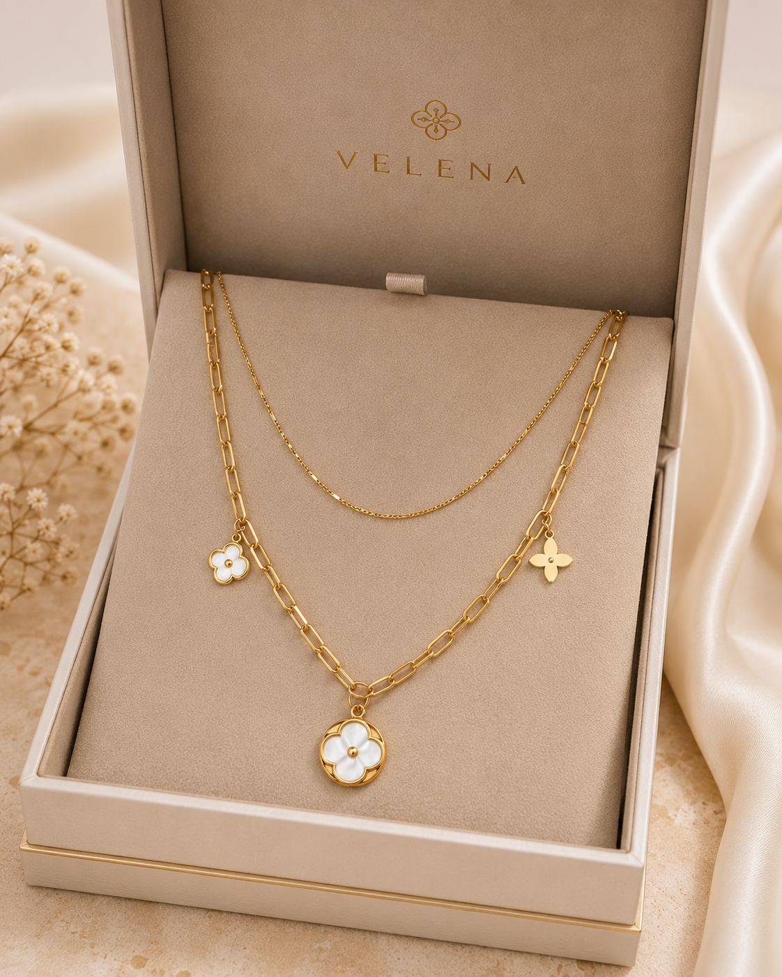 Collier Duo Fleur – Image 2