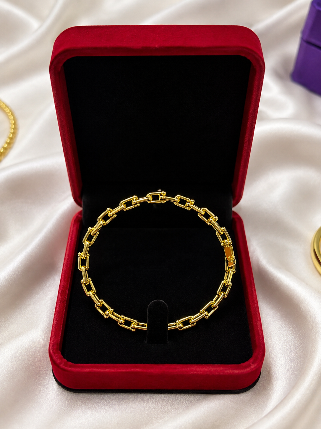 Bracelet Chaîne Maillons Dorés – Image 2