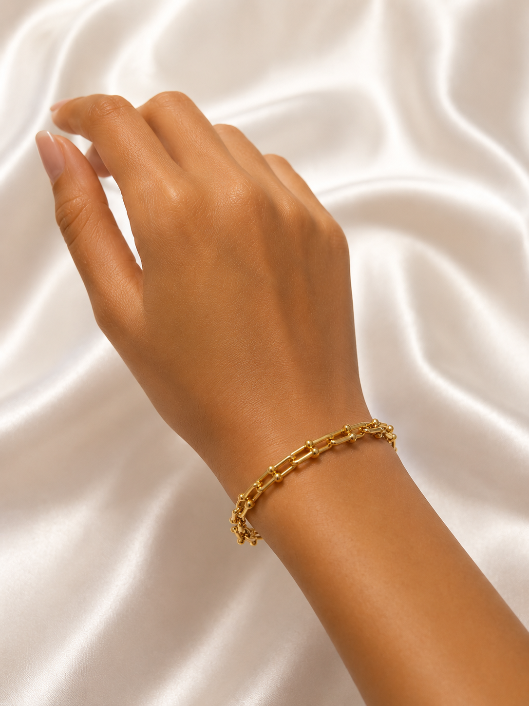 Bracelet Chaîne Maillons Dorés